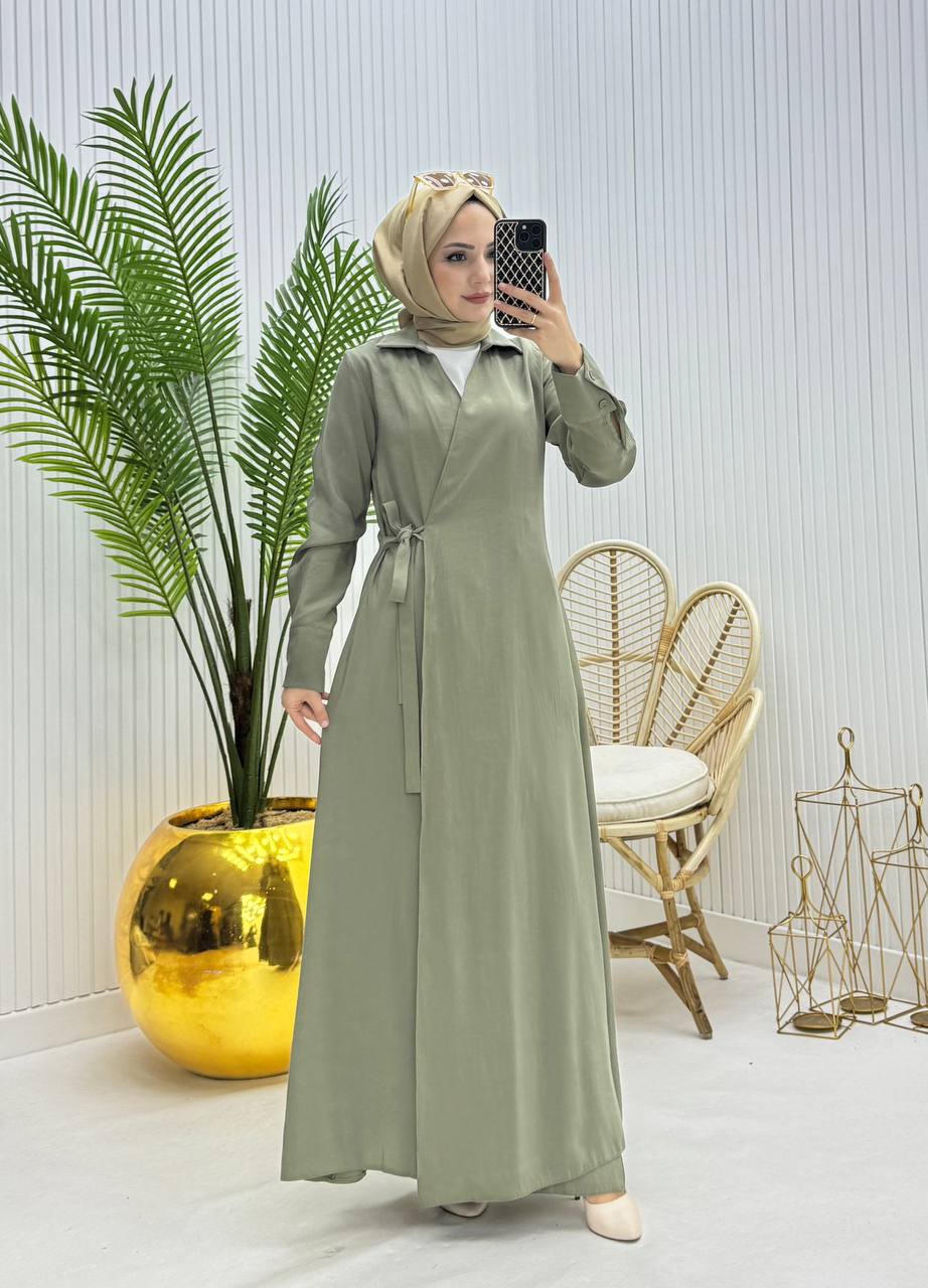 عباية أنيقة برباط جانبي