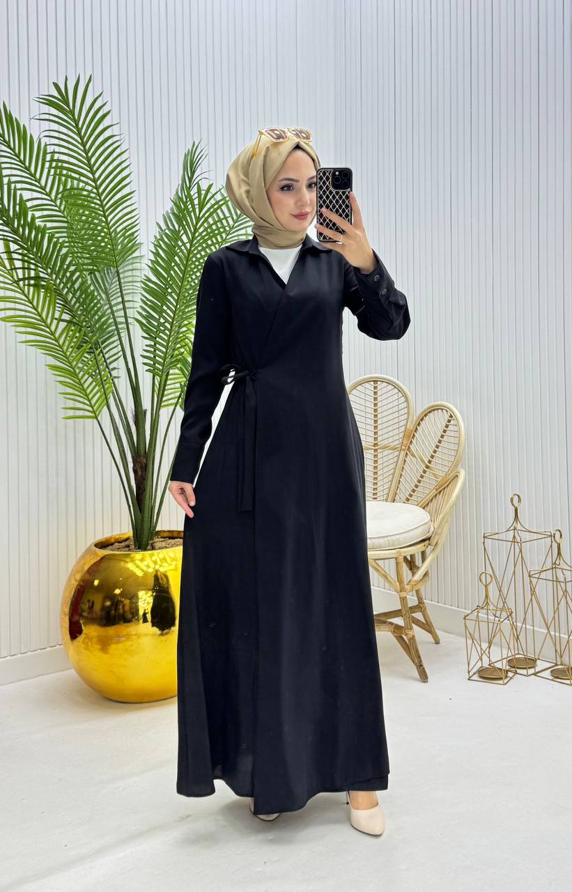 عباية أنيقة برباط جانبي